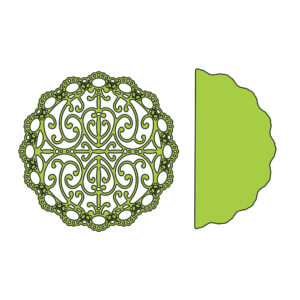 Cheery Lynn Designs - Turkish Lace Doily with Angel Wing