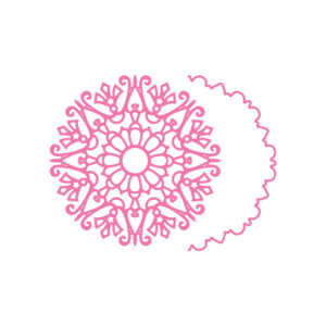 Cheery Lynn Designs - Snowflake Doily with Angel Wing