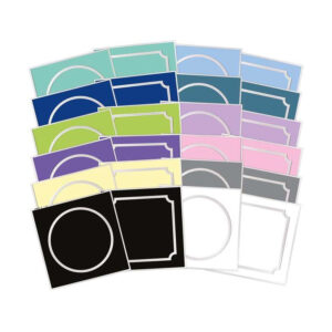 Square Little Book Apertures - Circle & Inverted-Corner Square - Stunning Silver