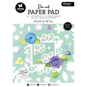 Studio Light Essentials Die-cut Paper Pad Rose & Petal
