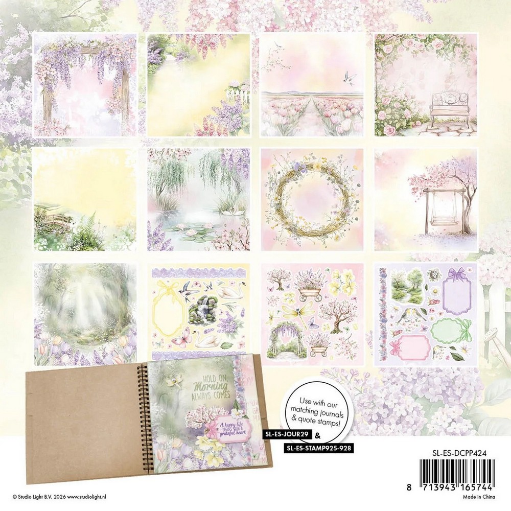 Studio Light Essentials Designer Paper Pad Paper & Elements Pastel Blossom