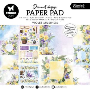 Studio Light Essentials Designer Paper Pad Paper & Elements Violet Musings
