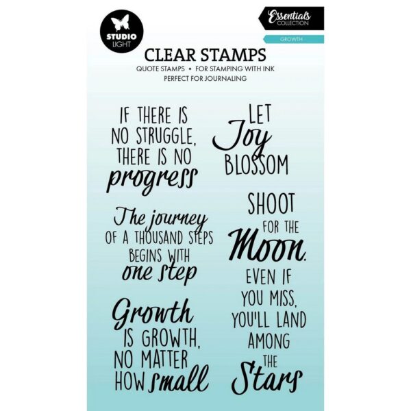Studio Light Essentials Clear Stamp Quotes Growth - Art of Craft