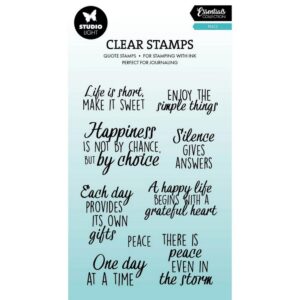 Studio Light Essentials Clear Stamp Quotes Peace
