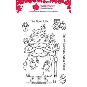 Woodware Farmer Norman A6 Clear Stamp Set
