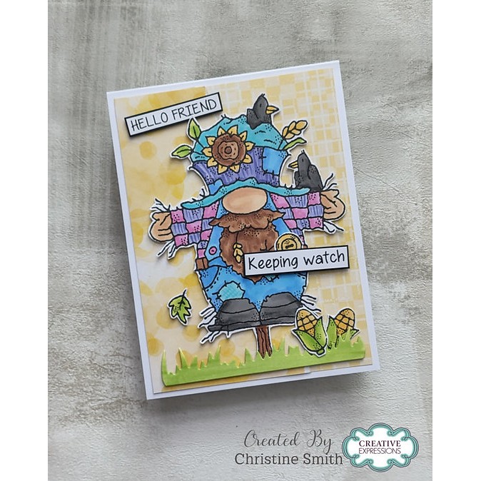 Woodware Scarecrow Norman A6 Clear Stamp Set