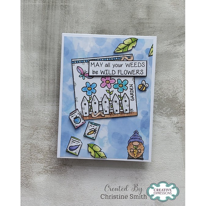 Woodware Garden Samples A6 Clear Stamp