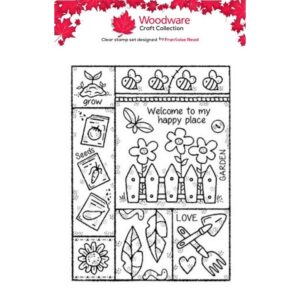 Woodware Garden Samples A6 Clear Stamp