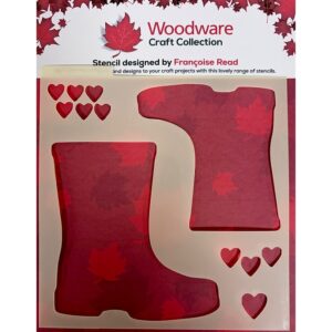 Woodware 6x6" Wellies Stencil