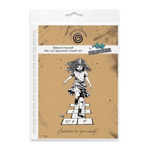Cosmic Shimmer Believe In Yourself! Pre Cut Rubber Stamp Set by Andy Skinner