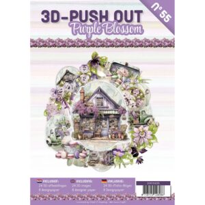Find It Media 3D Push-Out Book 55 - Purple Blossom