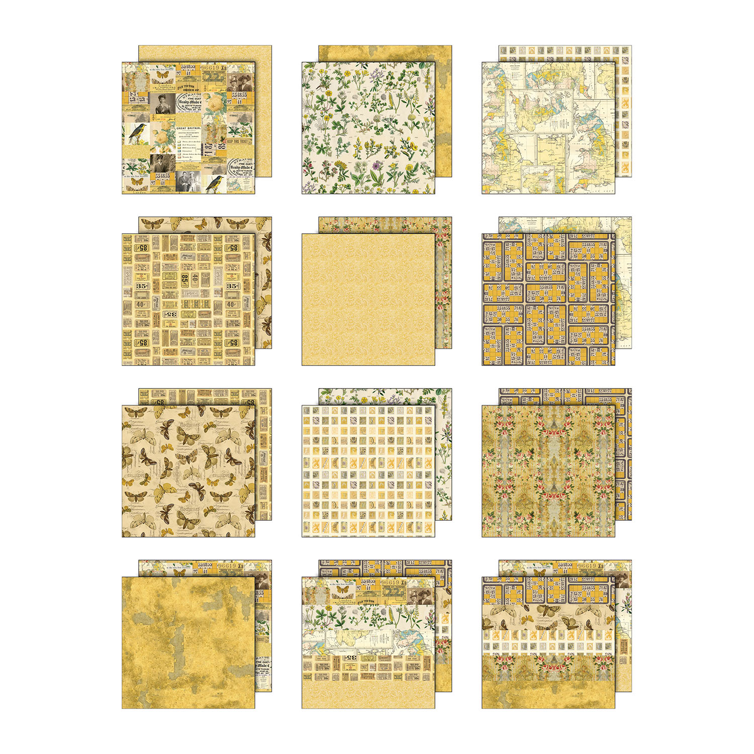 Tim Holtz Idea-ology - Palette Collection: Yellow (12