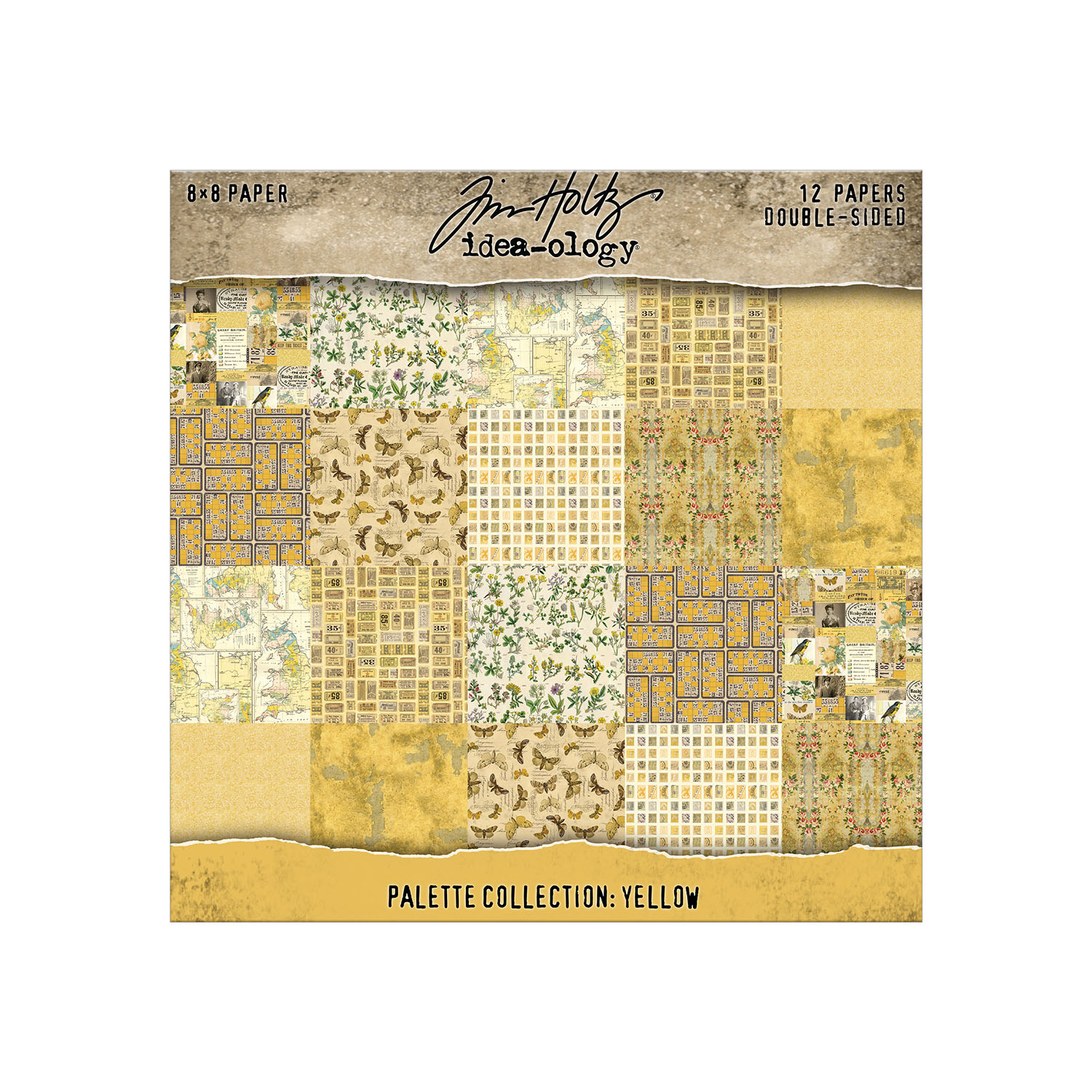 Tim Holtz Idea-ology - Palette Collection: Yellow (8"x8")