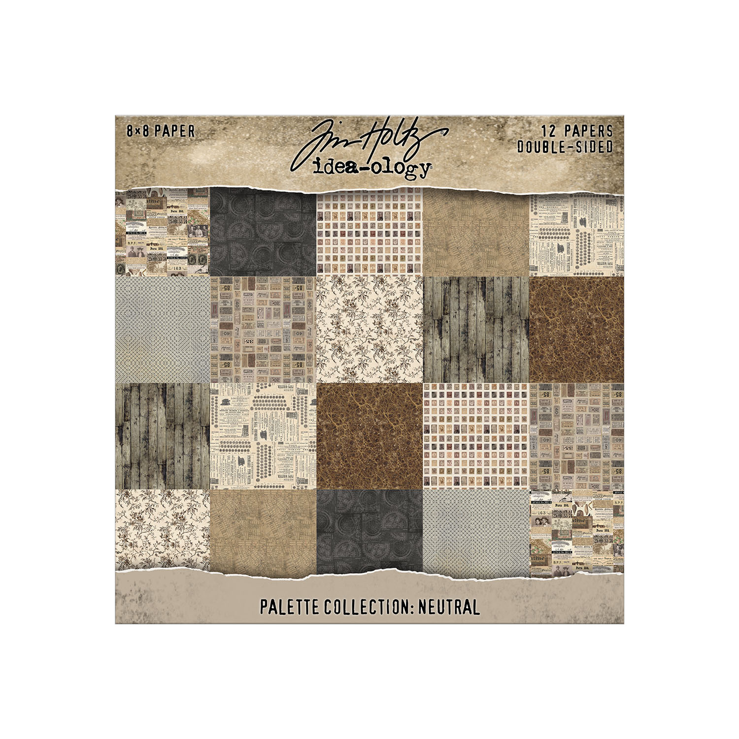 Tim Holtz Idea-ology - Palette Collection: Neutral (8"x8")