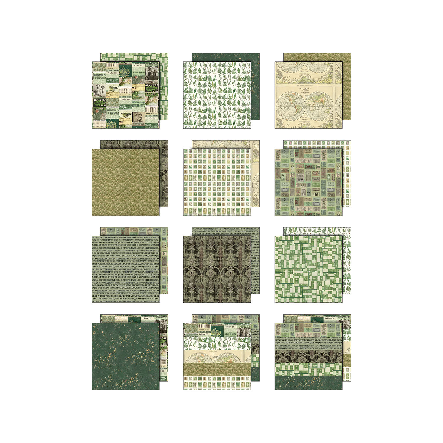 Tim Holtz Idea-ology - Palette Collection: Green (8