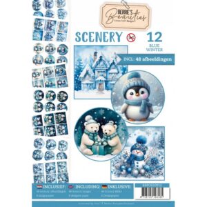 Find It Media Push-Out Scenery 12 - Blue Winter
