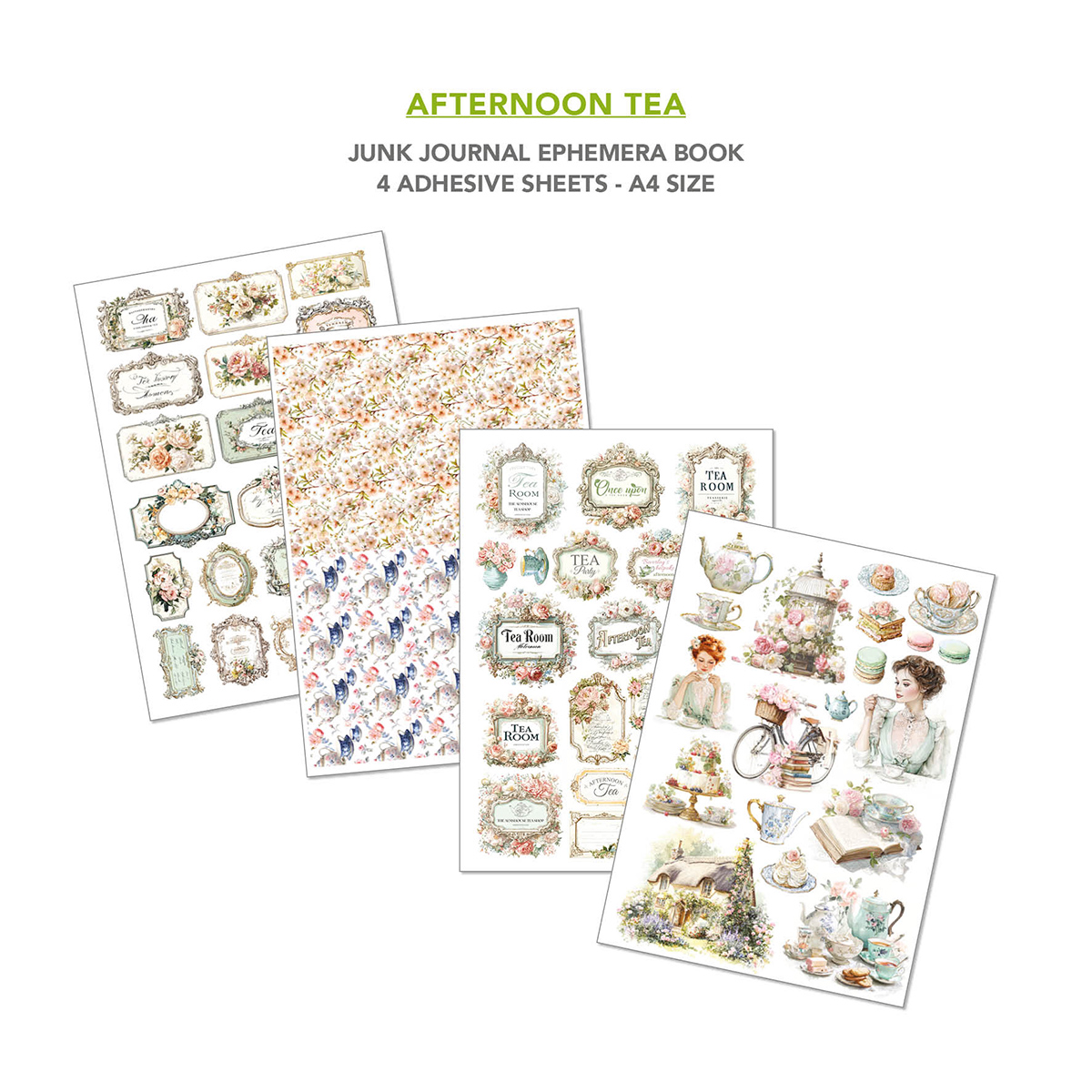 Ciao Bella Paper - Ephemera Book Afternoon Tea A4