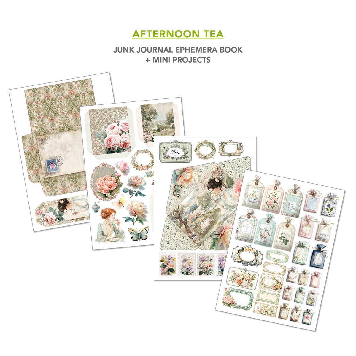 Ciao Bella Paper - Ephemera Book Afternoon Tea A4 - Image 6