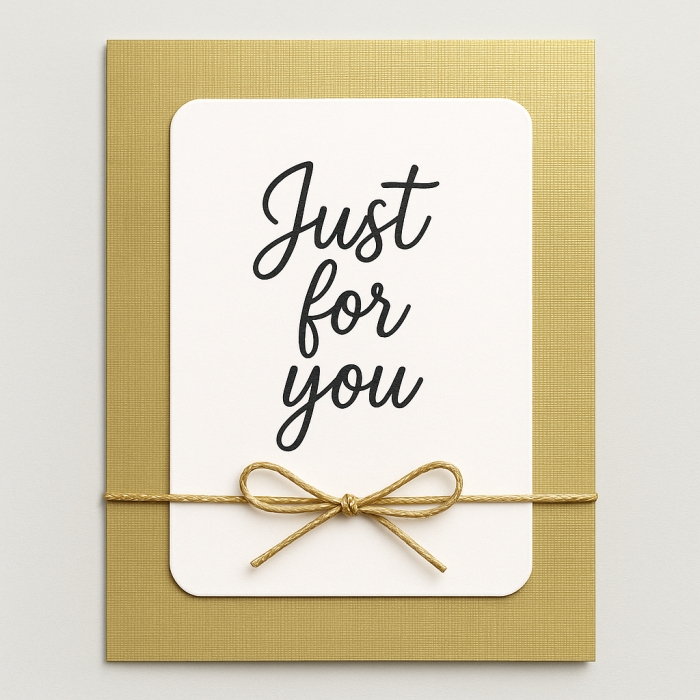 Card Deco Essentials - Linen A4 Metallic Gold