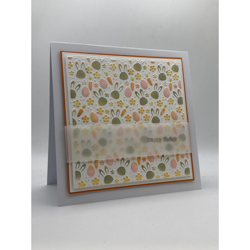 Nellie's Choice Bunny's Carrots 3D Embossing Folder & Stencil Set