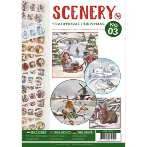 Find It Media Push Out Book Scenery 03 - Traditional Christmas