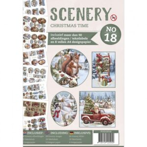 Find It Media Push Out Book Scenery 18 - Christmas Time