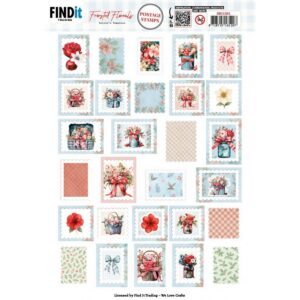 Berries Beauties 3D Push Out Frosted Florals - Postage Stamps