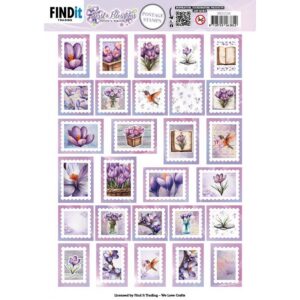Berries Beauties 3D Push Out First Blossoms - Postage Stamps