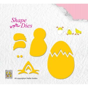 Nellie's Choice Shape Die Lene Design - Build-up Chicken & Egg