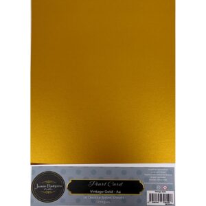 Jamie Rodgers Vintage Gold Pearl Double-Sided A4