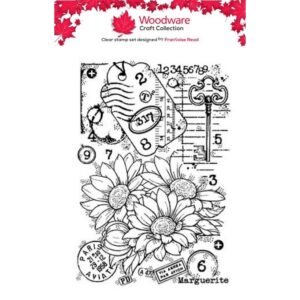 Woodware Marguerite A6 Clear Stamp Set By Françoise Read