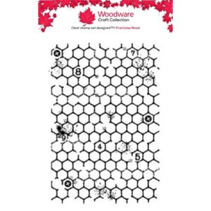 Woodware Wire Mesh A6 Clear Stamp Set By Françoise Read