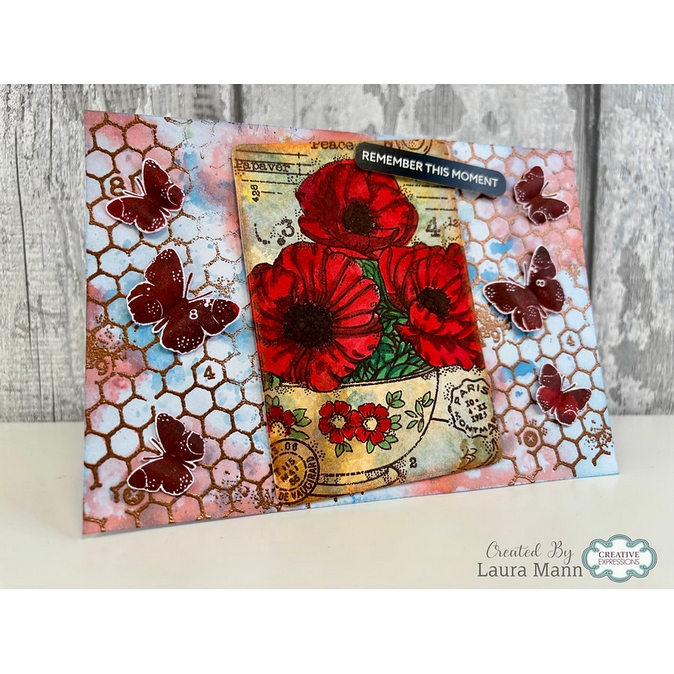 Woodware Fancy Butterflies A6 Clear Stamp Set By Françoise Read - Image 5