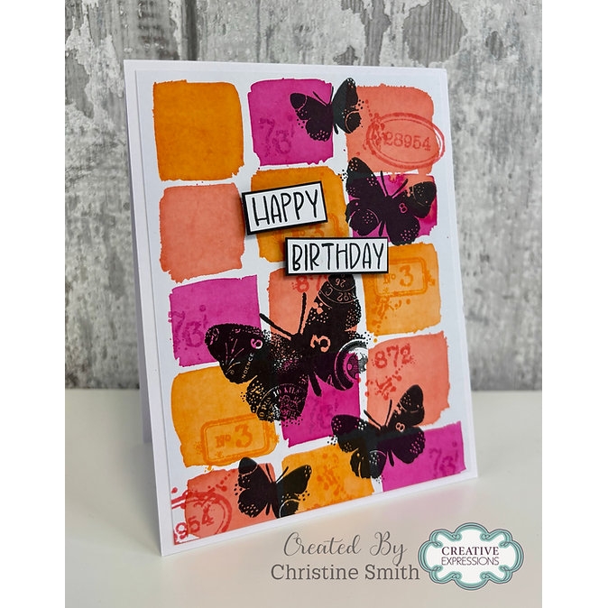 Woodware Faux Stationery A6 Clear Stamp Set By Françoise Read