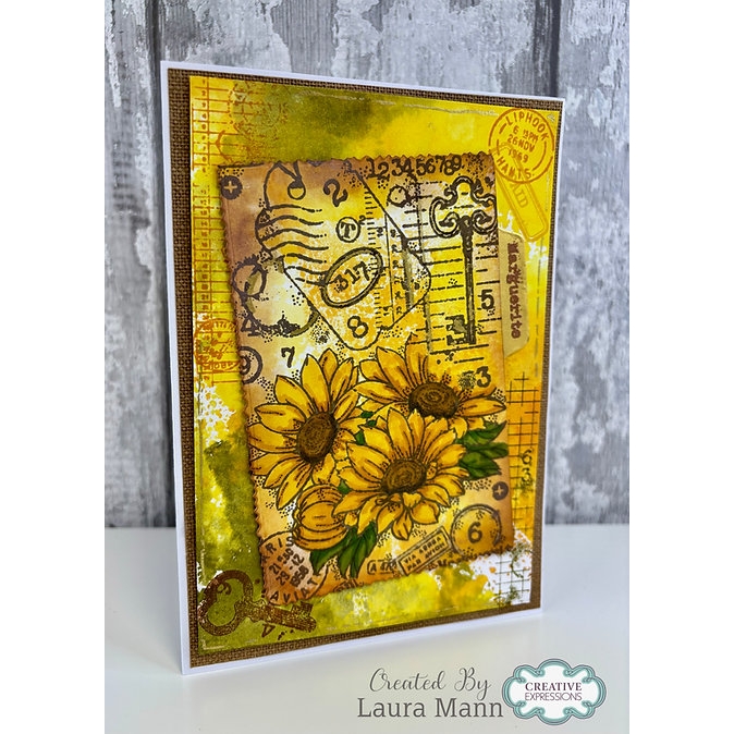 Woodware Text and Numbers A6 Clear Stamp Set By Françoise Read - Image 3