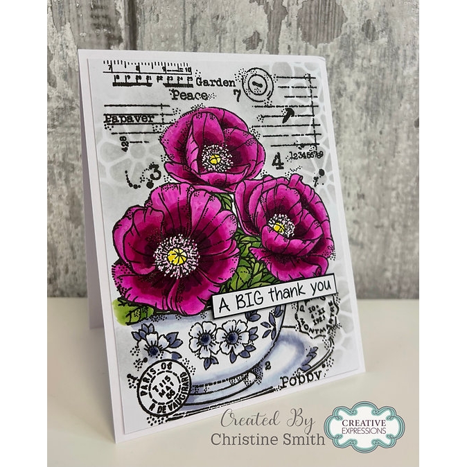 Woodware Harmony 6x6" Stencil By Françoise Read - Image 3