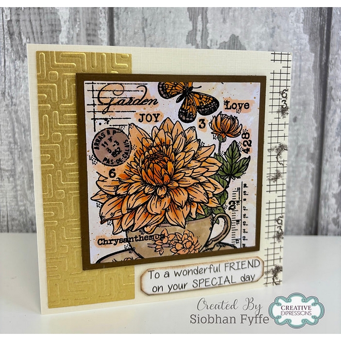 Woodware Garden Mosaic 6x6" Stencil By Françoise Read - Image 2