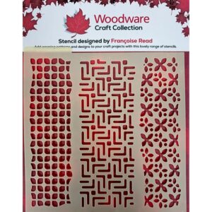 Woodware Garden Mosaic 6x6" Stencil By Françoise Read