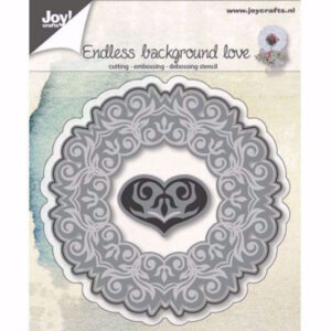 Joy Craft Cutting Stencil - Background with Heart
