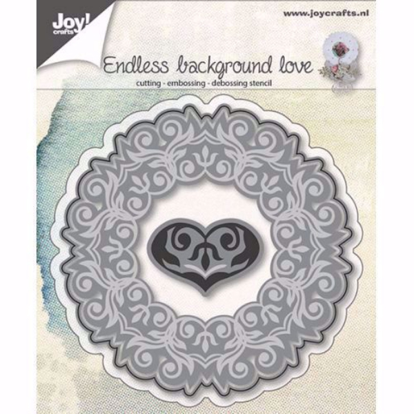 Joy Craft Cutting Stencil - Background with Heart