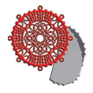 Cheery Lynn Designs Dies - Christmas Ball with Angel Wing