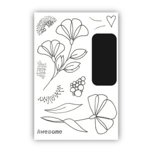 Phillipa's Fantasy Florals A6 Stamp Set