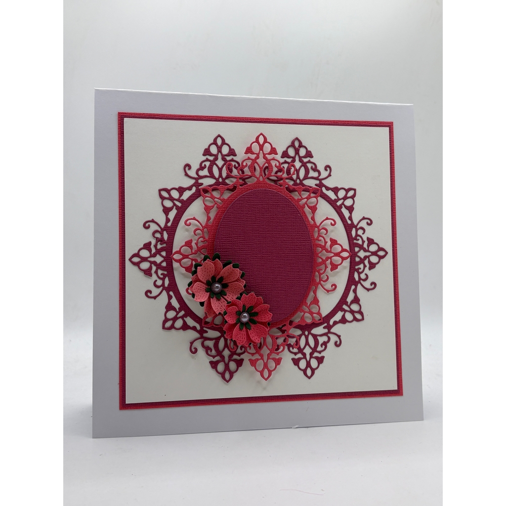 Joy Craft Cutting Stencil - Oval Diamond Ornate