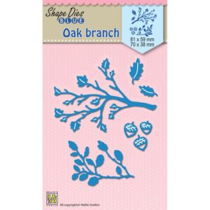 Nellie's Choice Shape Blue Dies - Oak Branches