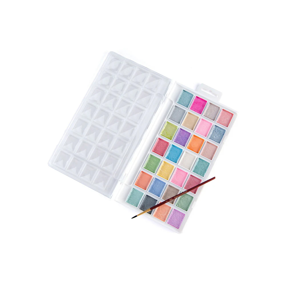 Essentials™ 29pc Pearlescent Watercolour Artist Cakes Set By Royal & Langnickel
