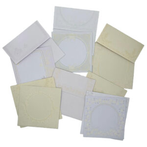 Glitter Cards & Embossed Envelopes Set