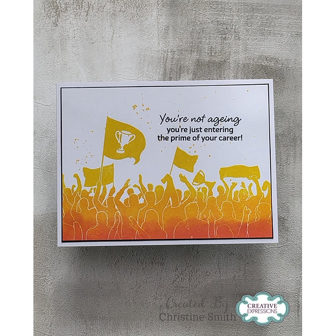 Jamie Rodgers Crafts Cheering Crowd DL Clear Stamp Set