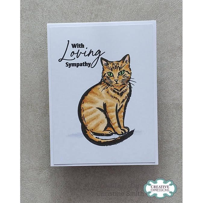 Woodware Feline Grace A6 Clear Stamp Set