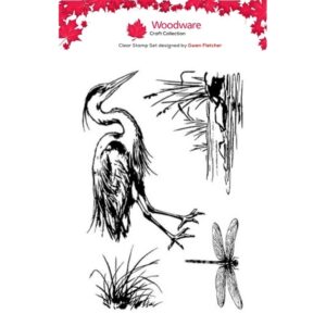 Woodware The Fisherman A6 Clear Stamp Set