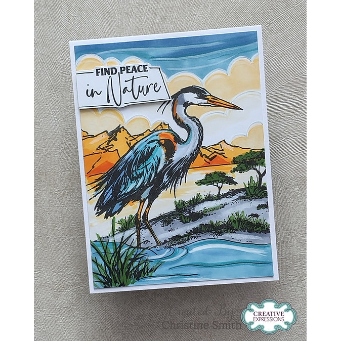 Woodware The Fisherman A6 Clear Stamp Set